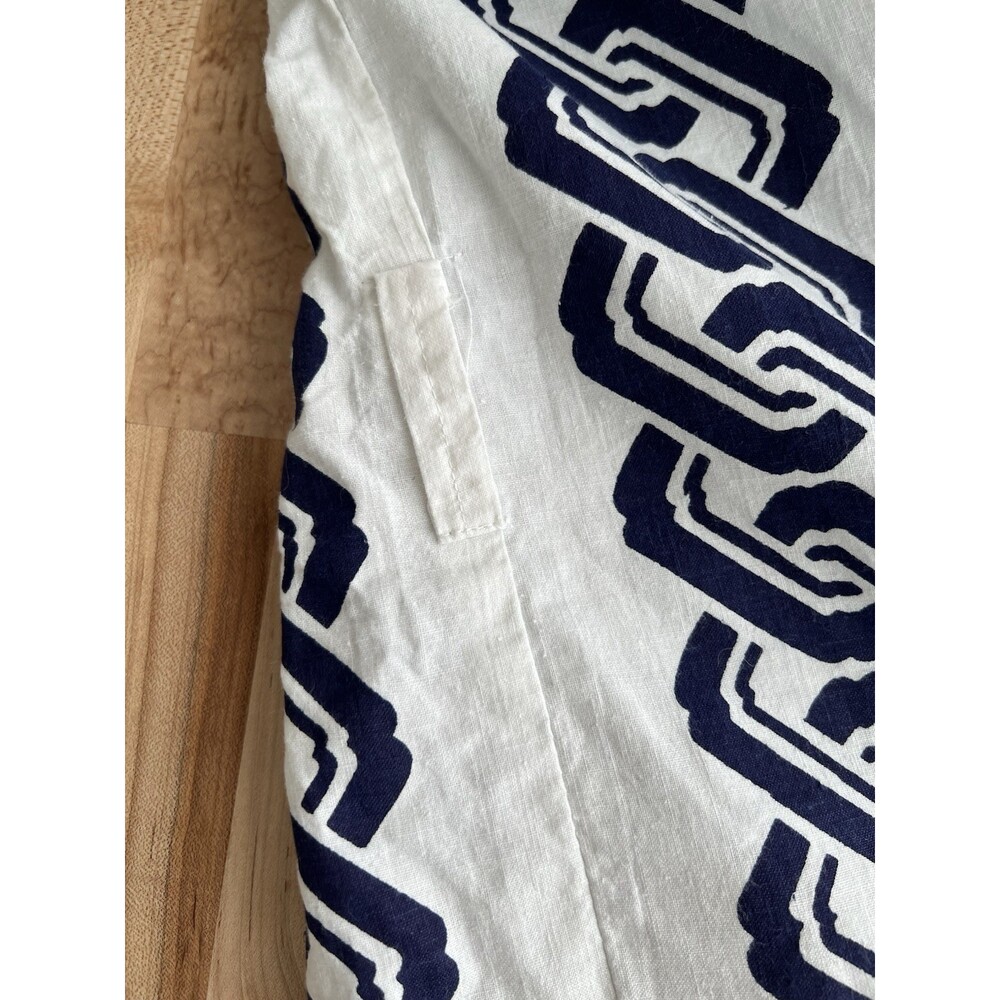 Vintage Japanese Happi Coat Jacket Kanji Japan Cotton Blue White Red Unisex S/M - Picture 9 of 13
